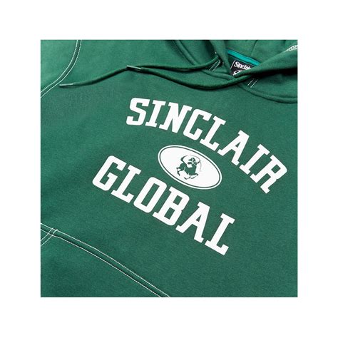 SINCLAIR HAIL MARY CONTRAST STITCH ATHLETIC HOODIE - FOREST GREEN | Platinum