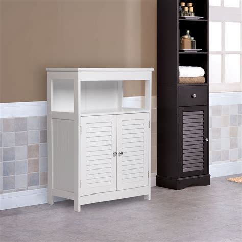 Kinbor Bathroom Floor Cabinet Free Standing Storage Cabinet Organizer ...