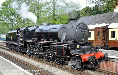 44871 Stanier Black 5 | Steam engine trains, Steam locomotive, Live steam locomotive