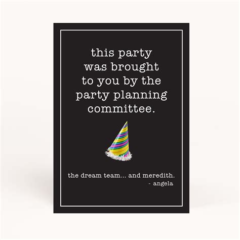 Office Party Planning Committee Printable – awdesignsprintables