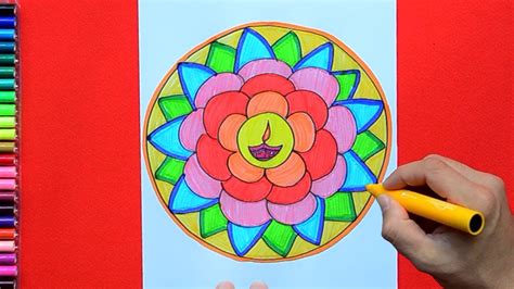 Easy Rangoli Designs For Drawing - Smithcoreview