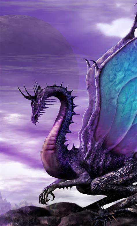 1280x2120 Purple Dragon iPhone 6+ ,HD 4k Wallpapers,Images,Backgrounds,Photos and Pictures