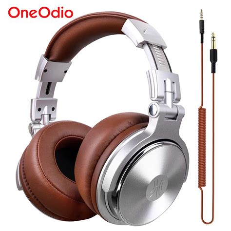 Oneodio Professional Studio DJ Headphones With Microphone Over Ear Wired HiFi Monitors Headset ...