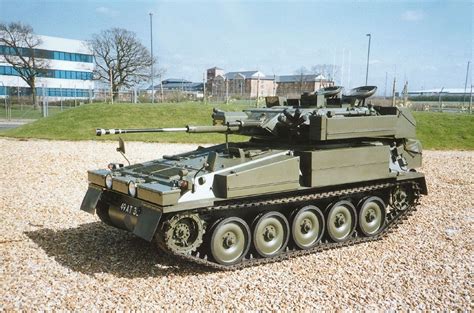 CVRT FV 107 Scimitar light tracked armoured reconnaissance vehicle tank British army United ...