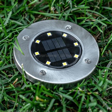 8LED Ground Outdoor Solar Lights | Same Day Shipping | True Lumens™