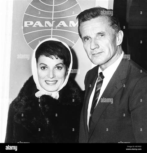 From left: Maureen O'Hara, Charles F. Blair, 1968 Stock Photo - Alamy