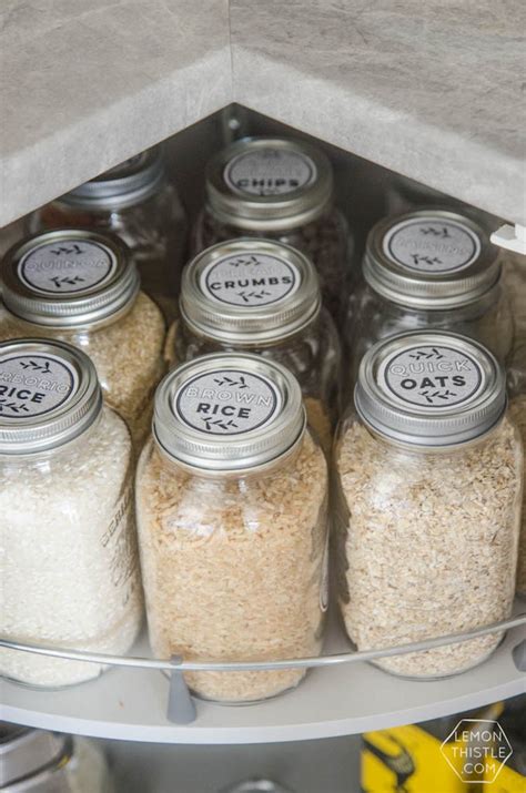 15 Creative + Inexpensive Mason Jar Kitchen Storage Ideas - Sarah Blooms