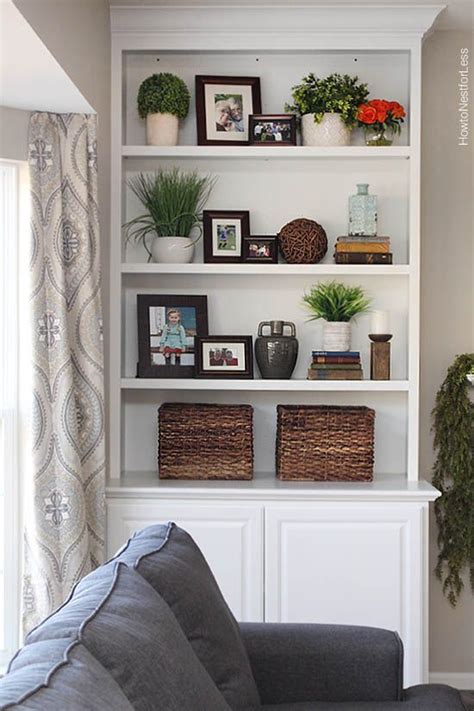 Styled Family Room Bookshelves | Shelves, November and Holidays