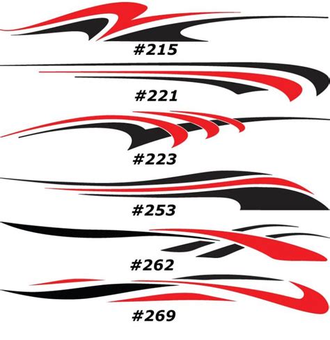 Find 2-Color Vinyl Graphics Auto Truck Car Boat Trailer Race - Many Colors Available! in Downs ...