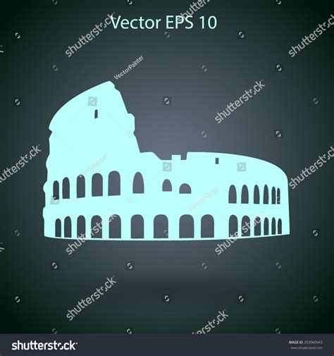 Colosseum Vector Illustration Stock Vector (Royalty Free) 393960943 ...