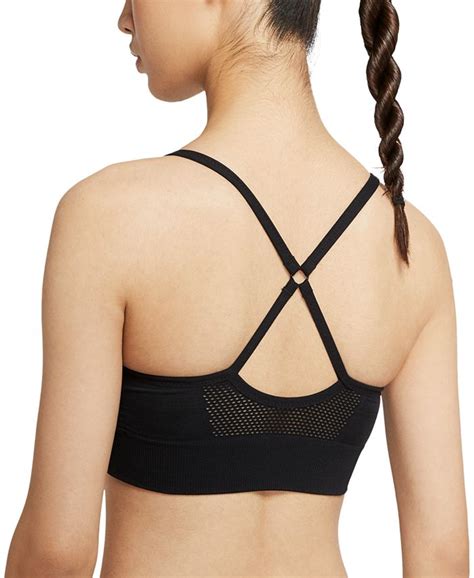 Nike Women's Indy Dri-FIT Seamless Cross-Back Low Impact Sports Bra & Reviews - Women - Macy's