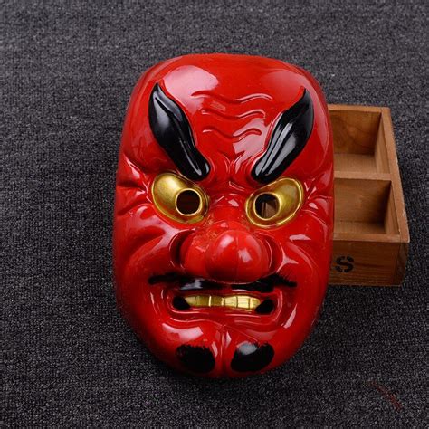 Red Tengu Long Nose Demon Mask [Best Price] – Kabuki Masks