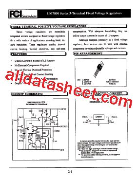 LM7805 Datasheet(PDF) - First Components International