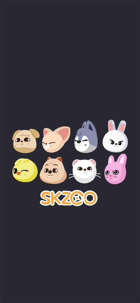 SKZOO WALLPAPER | Pegatinas bonitas, Póster de tipografía, Dibujos bonitos