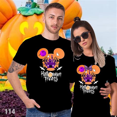 Disney Castle Halloween Shirts, Disney Halloween Treats matching shirts ...