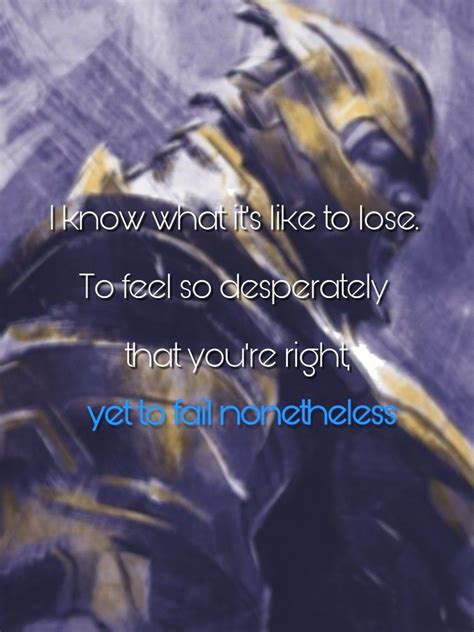 Thanos Quotes Endgame Failure - ShortQuotes.cc