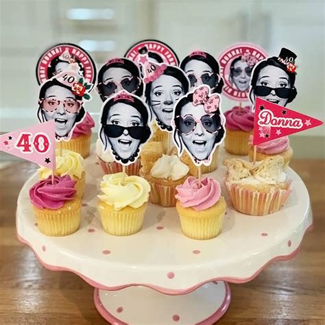 Diy Cake Topper Cupcake Toppers Birthday Invitations - vrogue.co