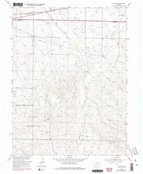 1954 Watkins, CO - Colorado - USGS Topographic Map - Historic Pictoric