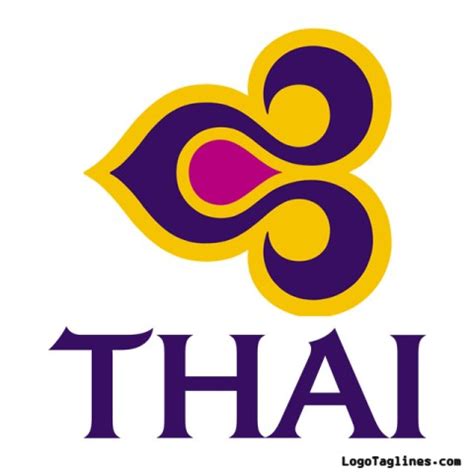 Thai Airways International Logo and Tagline - Slogan - Owner