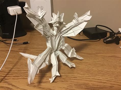 Origami Ultra Necrozma, Designed by me : r/pokemon