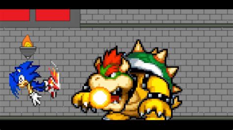 Sonic Vs Bowser S Castle Sprite Animation Youtube – Otosection