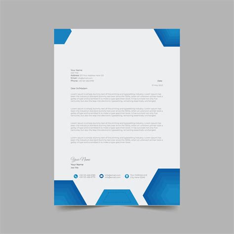 Modern Letterhead Pad Template DesignPrint 9482625 Vector Art at Vecteezy