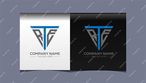 Premium Vector | RTE initial modern logo design vector icon template