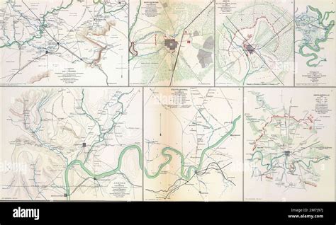 The old map of the battle of Chattanooga on an Atlas indicating the ...