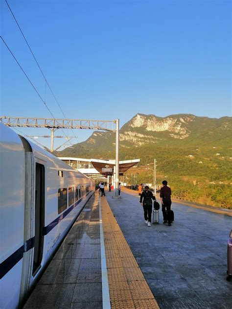 The views from some of the HSR stations in central China are gorgeous ...