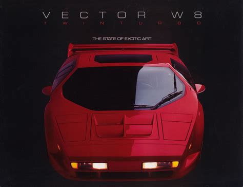 1992 Vector W8 brochure