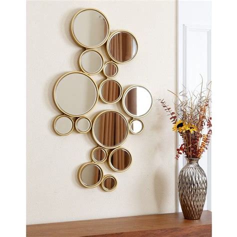 Abbyson Living Danby Circles Wall Mirror ($134) liked on Polyvore featuring home, home decor ...