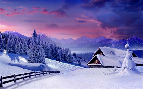 Beautiful Snowy Backgrounds