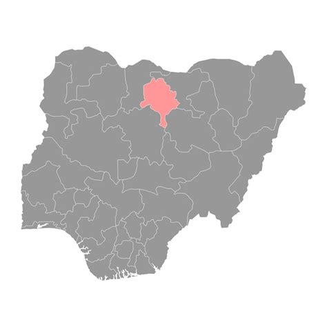 Premium Vector | Kano state map administrative division of the country of nigeria vector ...