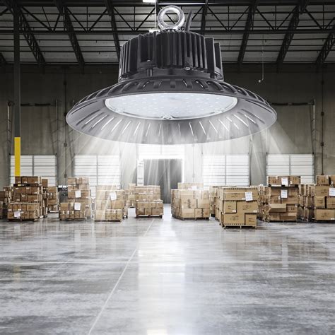 60/100/150/200W UFO LED Flood Light High Bay 6000K Warehouse Industrial Lighting | Alexnld.com