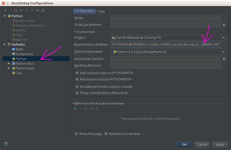 Pycharm environment variables - imzaer