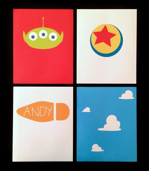 Dan the Pixar Fan: Toy Story: Minimal Art Prints For Nursery/Child's Room