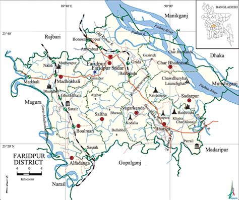 Bangladesh Map Faridpur District