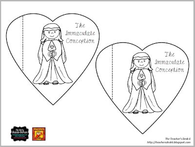 Immaculate Conception Worksheets For Kids