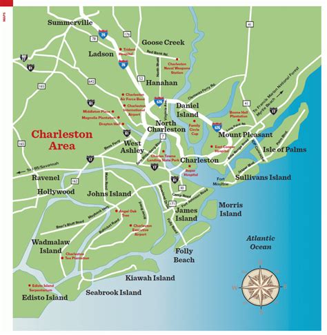 Charleston Sc Coastal Map