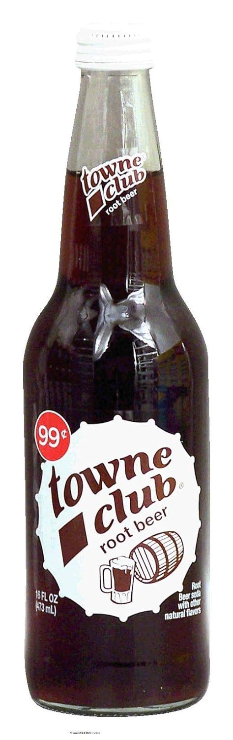 Amazon.com : towne club root beer soda with other natural flavors 16 fl ...