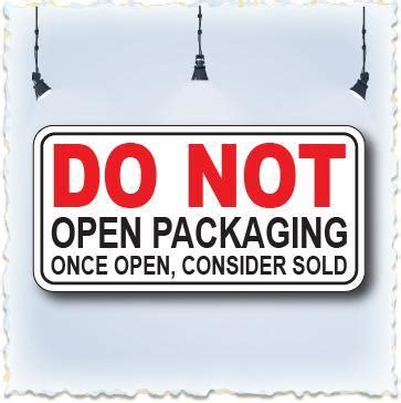 DO NOT OPEN PACKAGING ONCE OPEN, CONSIDER SOLD PP SIGN BOARD 100X200MM ...