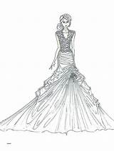 Wedding Dress Coloring Pages At GetColoringscom  Free Printable sketch template