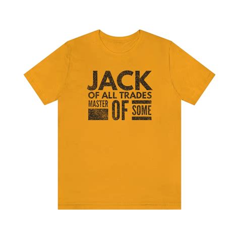 Jack of All Trades Tshirt, Master of Some Tshirt, Sarcastic Retirement Gift Tshirts, Handyman ...