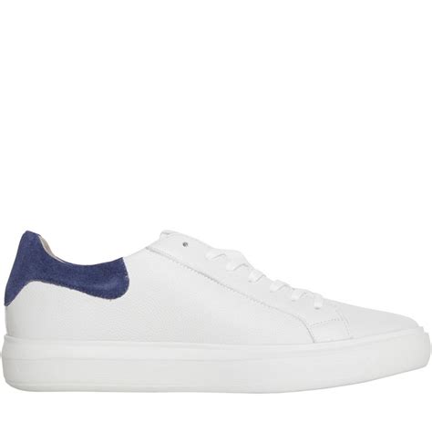 Buy GEOX Mens Deiven Trainers White/Jeans