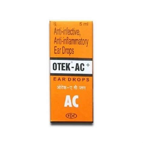 Otek AC Plus Ear Drop, Bottle Size: 5 mL at Rs 50/bottle in Nagpur | ID: 20446939330