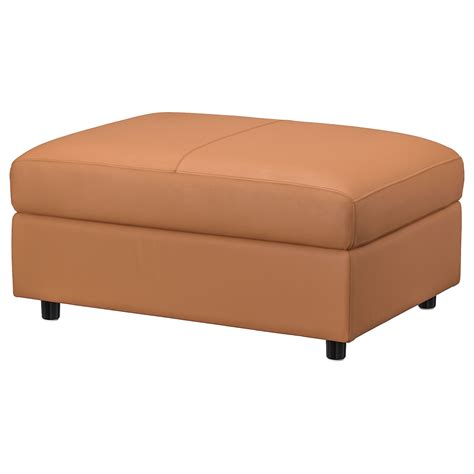 FINNALA ottoman with storage, Grann/Bomstad golden brown - IKEA