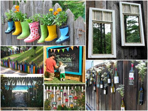 17 Creative Garden Fence Decoration Ideas - Design Swan