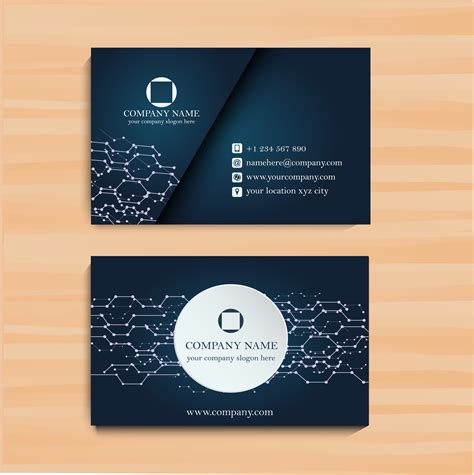 Abstract Business Card (with Electronic Circuit Touch)