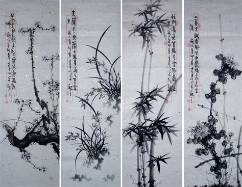 Chrysanthemum Famous Flowers in Traditional Chinese Paintings | Chinese Painting Blog