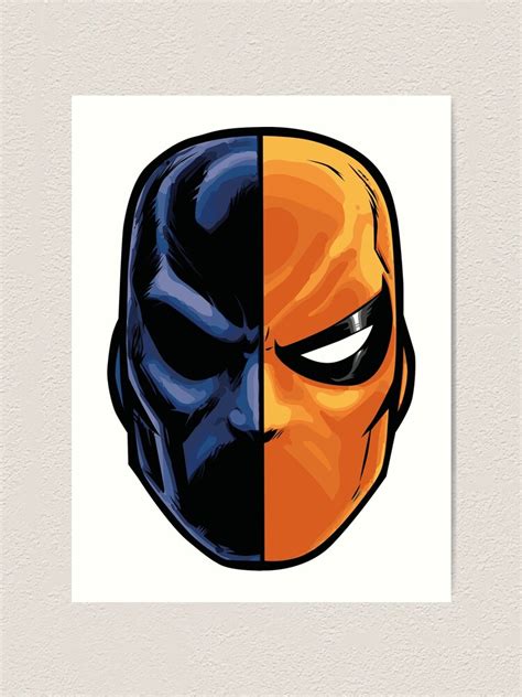 "deathstroke - mask (more detail)" Art Print by craneone | Redbubble